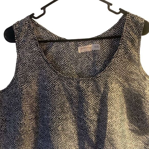 Pre Owned Women’s Faded Glory Tank Top Shirt Zebra Pattern Sz XXL Casual Comfort - Picture 5 of 8